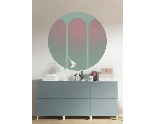 Zelfklevend fotobehang D1-001 Dot Three Doors Ø 125 cm
