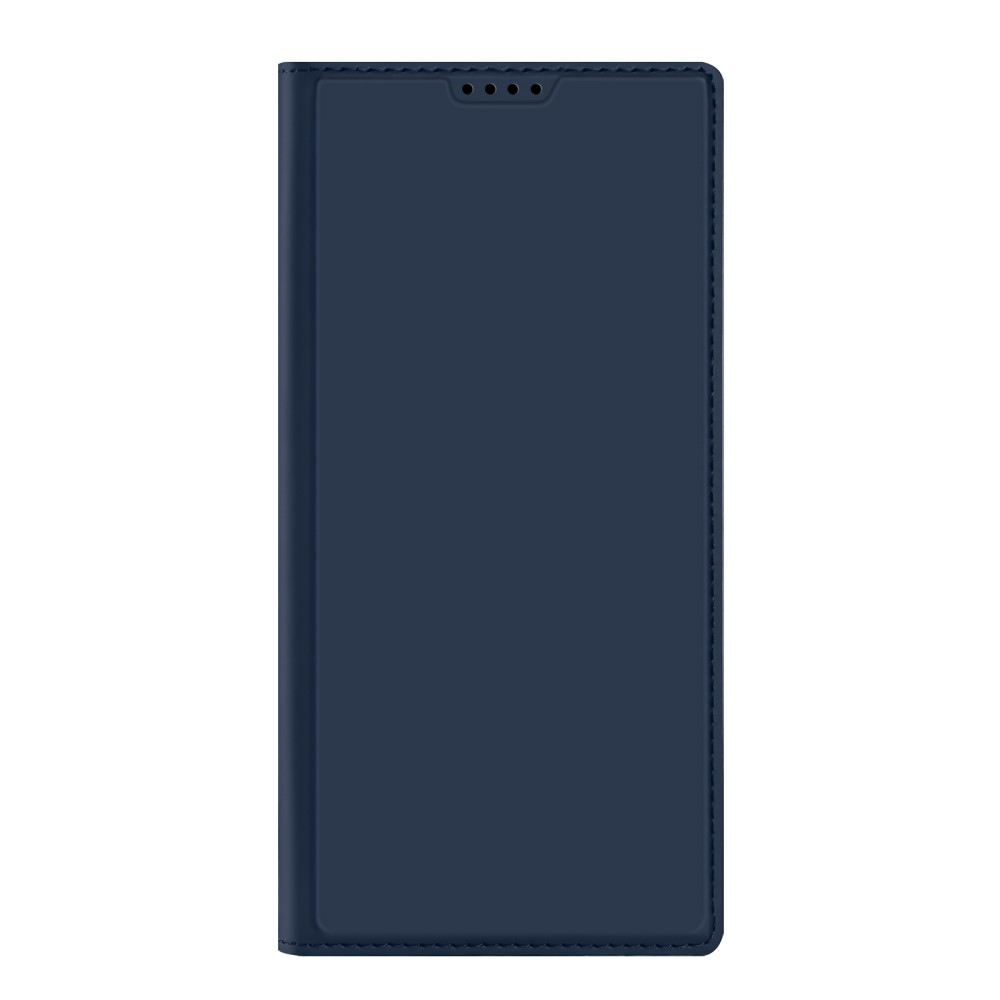 Samsung Galaxy S24 Ultra Flip Wallet Cover Leder Tasche - Dunkelblau