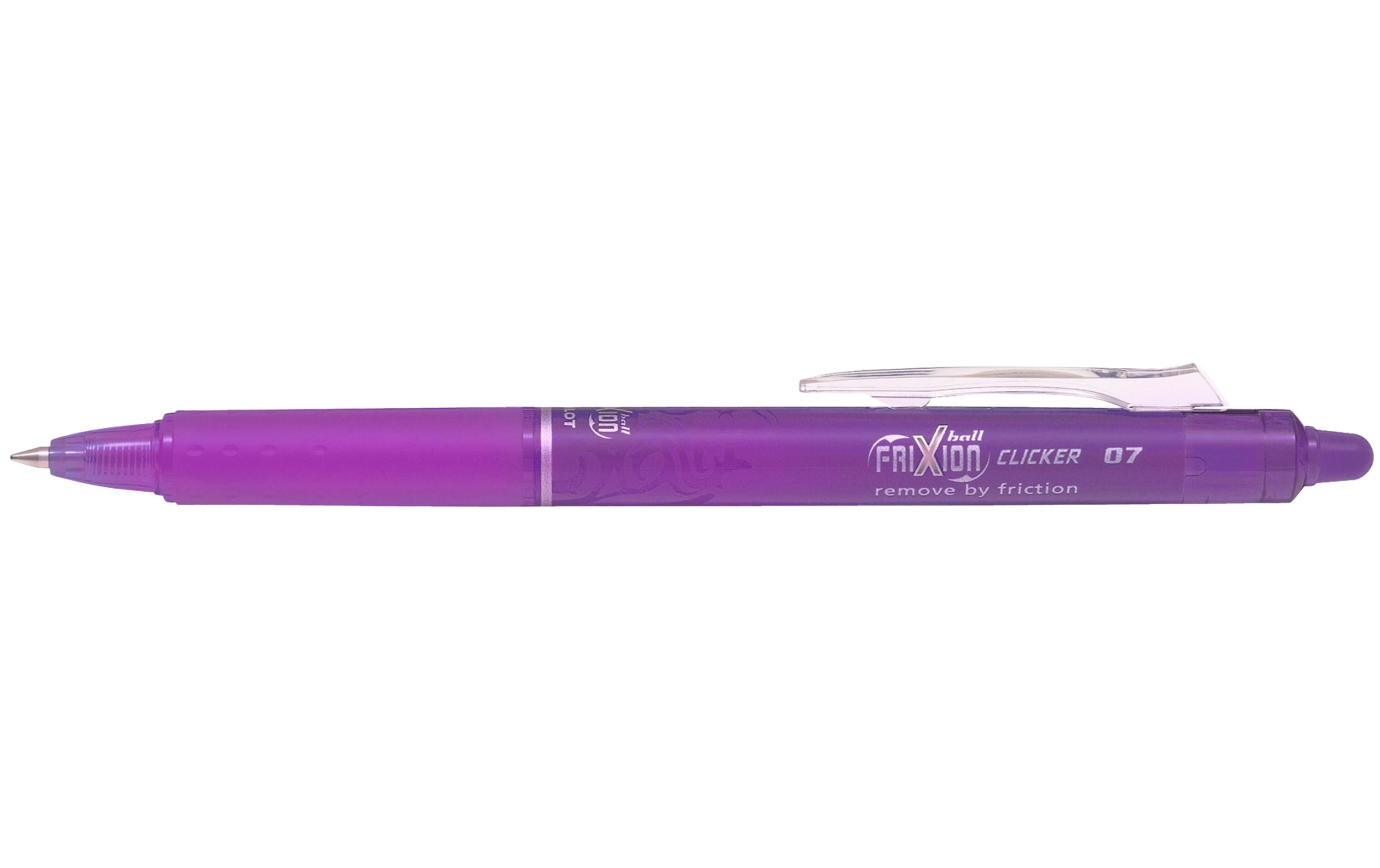 Rollerball FriXion Clicker 0.35 mm, LilaOhne Rückstand löschbarer Tintenroller