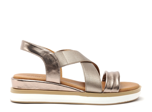 Inuovo nu pieds plats femme 113015 bronze