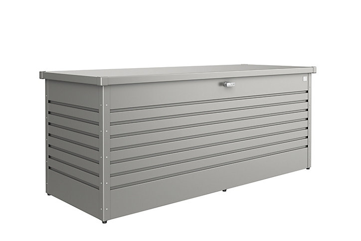 Coffre de jardin métal Biohort gris quartz 1050L