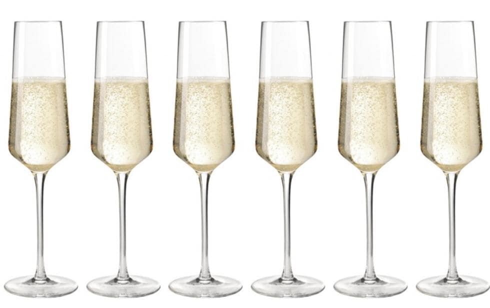Sektglas Puccini 280 ml, 6 Stück, TransparentGläser geeignet für Champagner oder Schaumweine