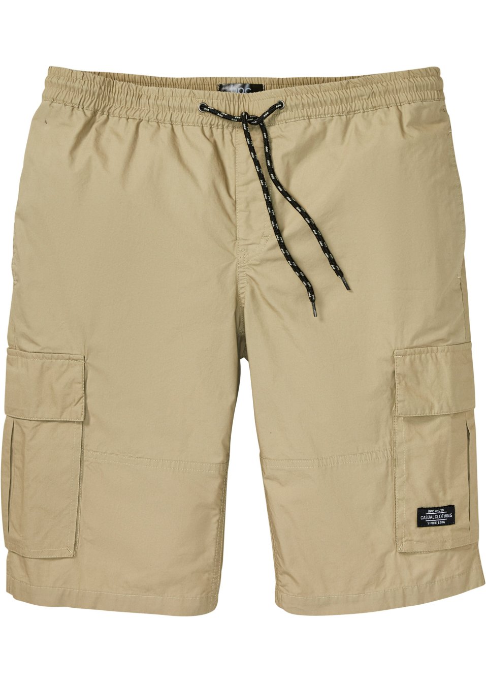 Bermuda cargo confort pour le ventre avec taille extensible, Regular Fit