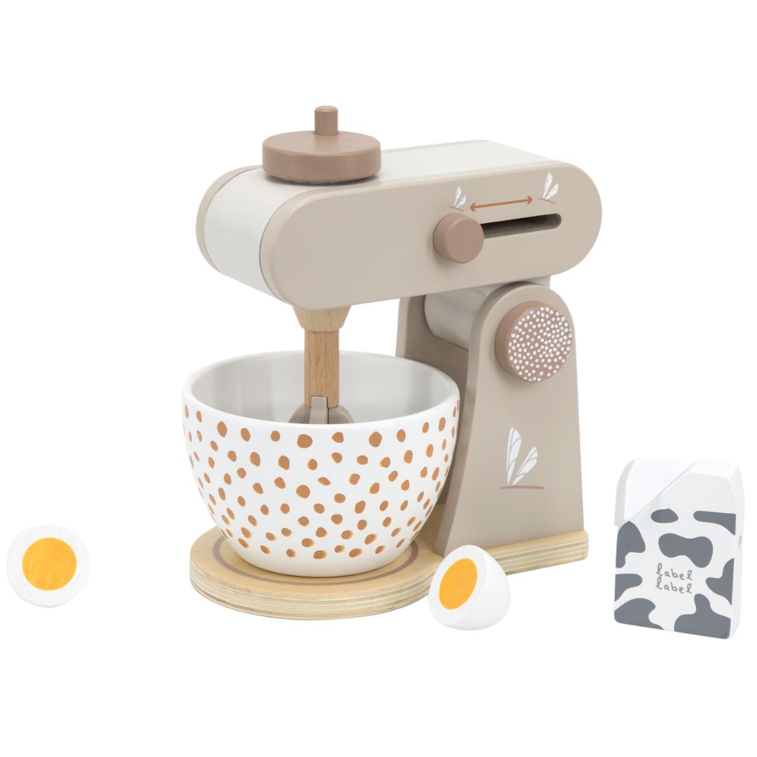 Label label keukenmachine nougat - 5 delig