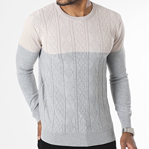 Pull Beige Gris