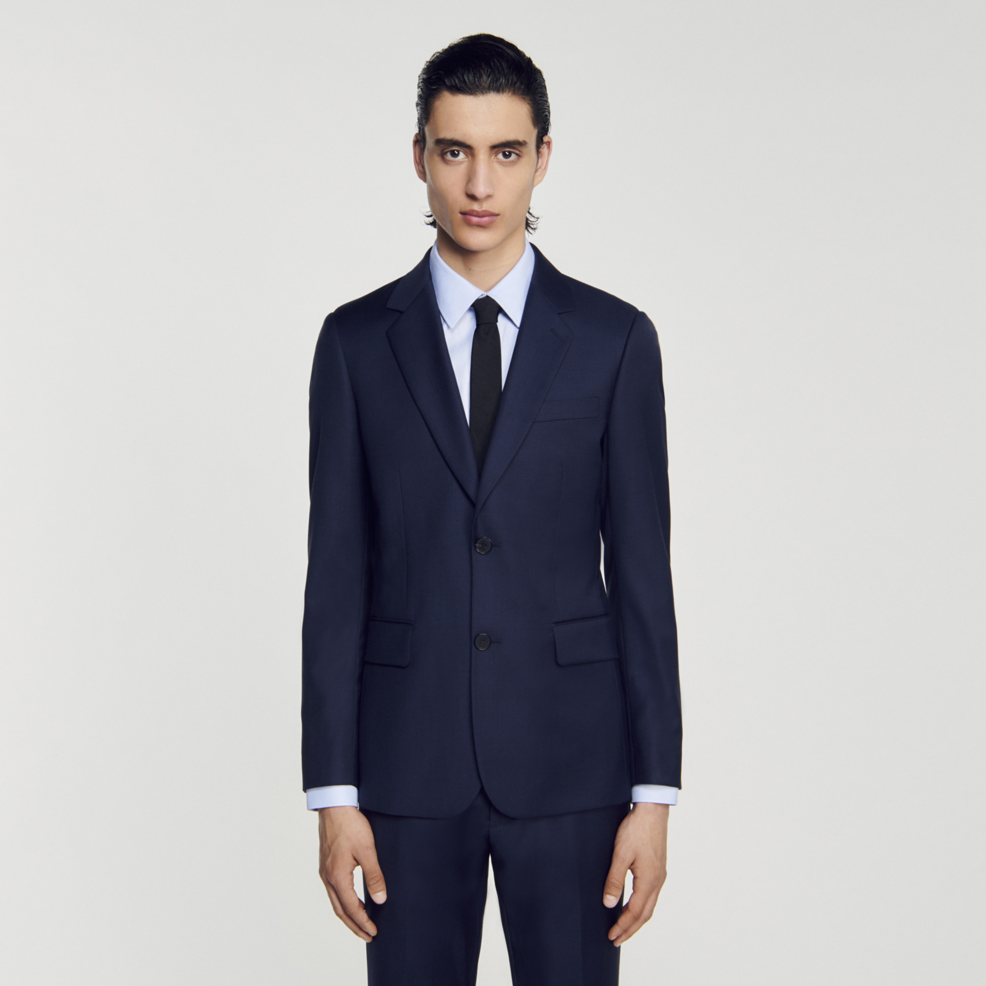 Veste de costume en laine vierge