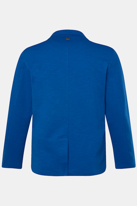 Sweat-Sakko, Flamm-Sweat, Revers, aufgesetzte Taschen