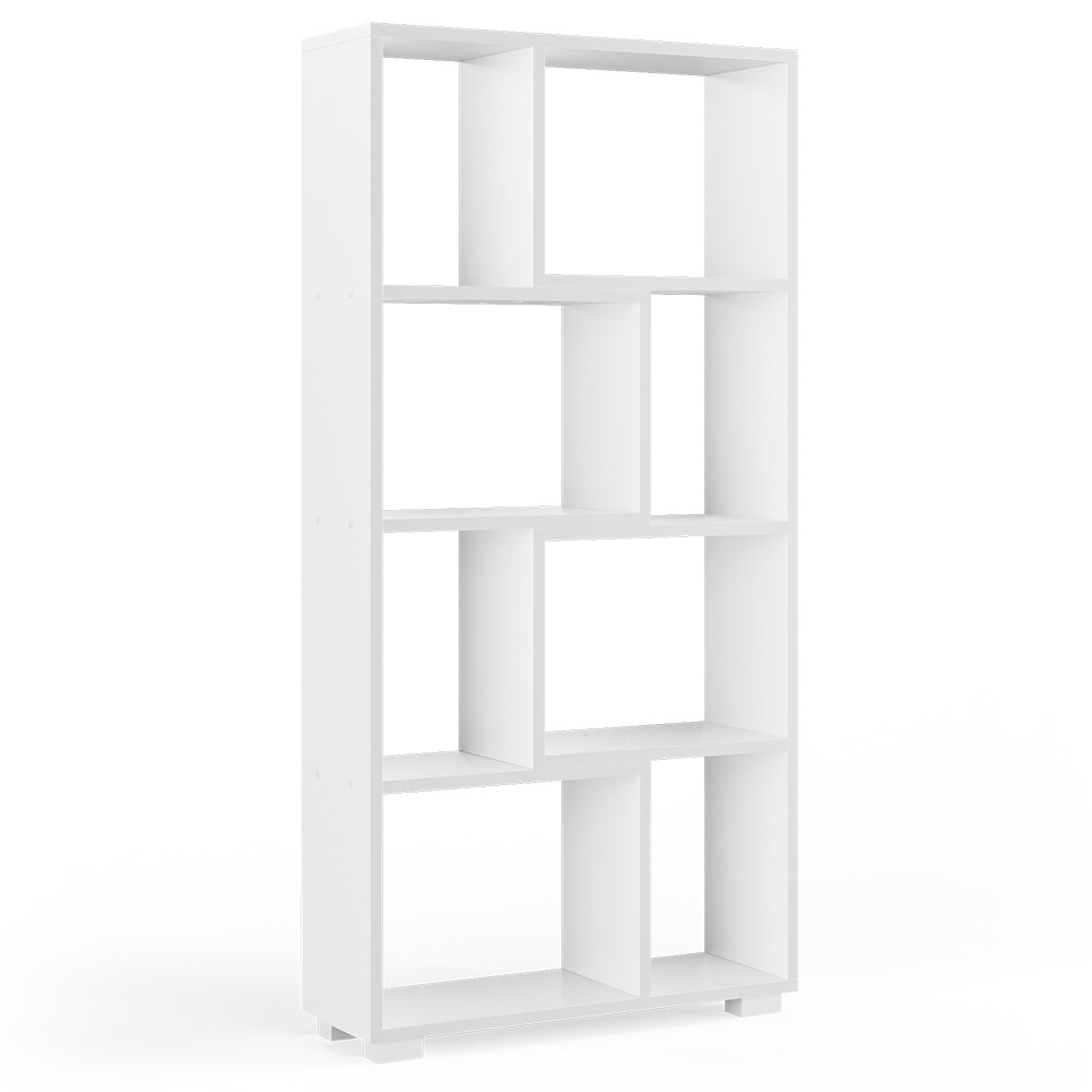 Vicco Raumteiler Domus 8 offene Fächer weiß Bücherregal Standregal Aktenregal