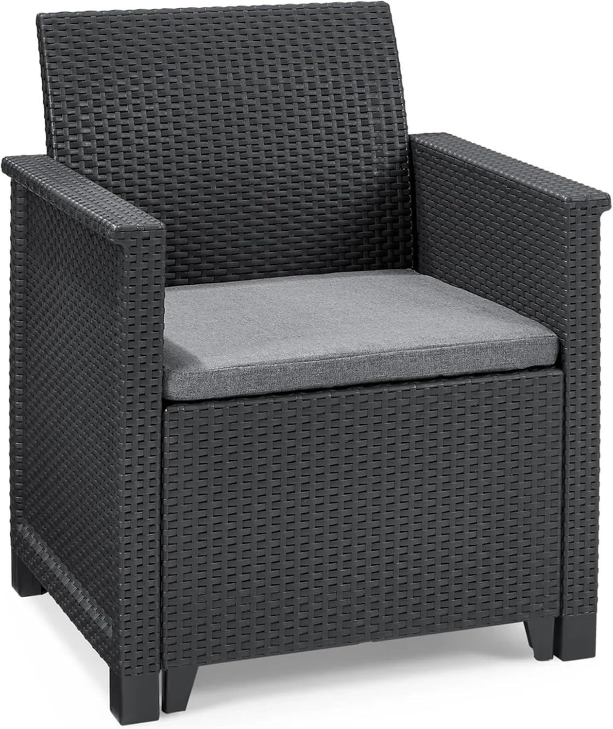 Keter 246148 - Garten-Set Emma, 4-Sitzer, Graphit