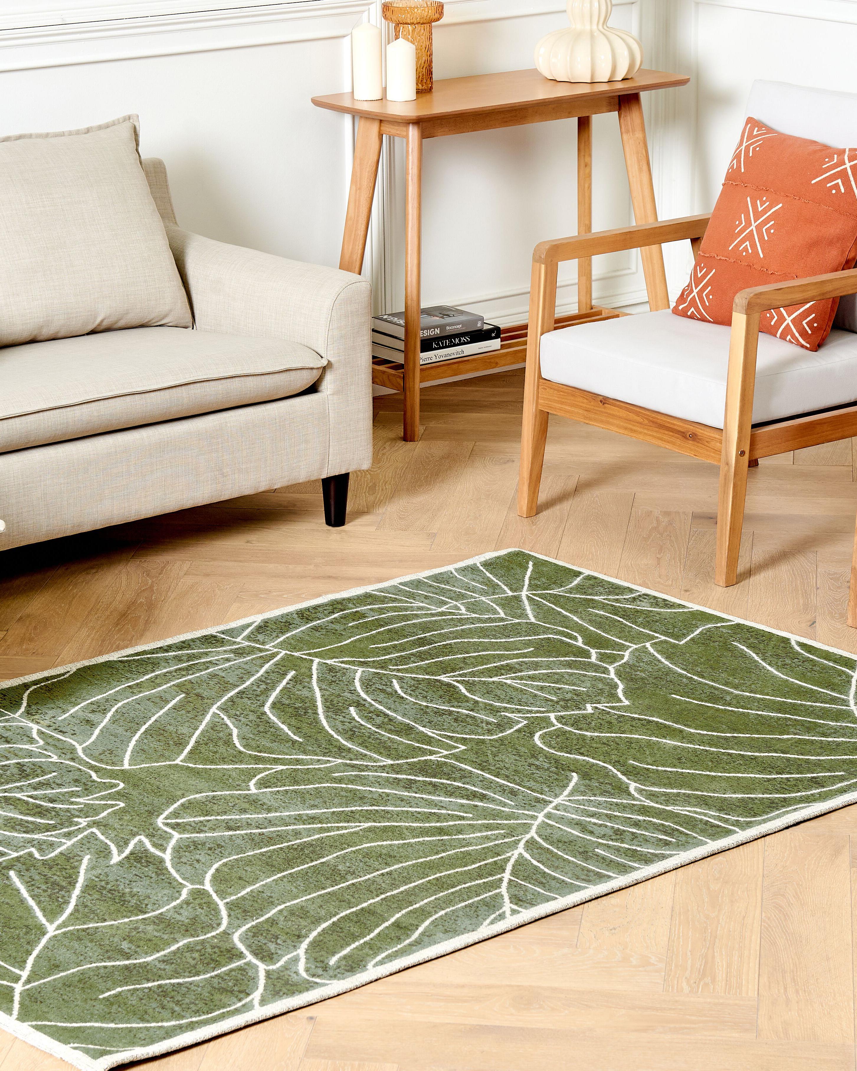 Vloerkleed SARMIN Groen 200 x 300 cm Katoen