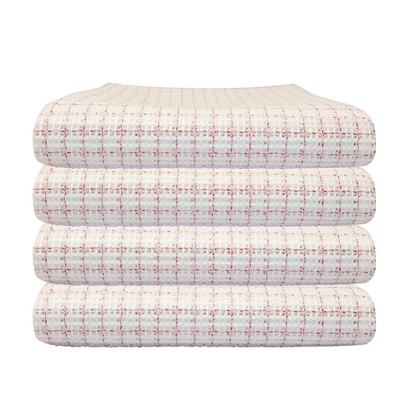 Torchons vaisselle microfibre 50 x 78 cm 300 g/m2 écrus, lot de 4