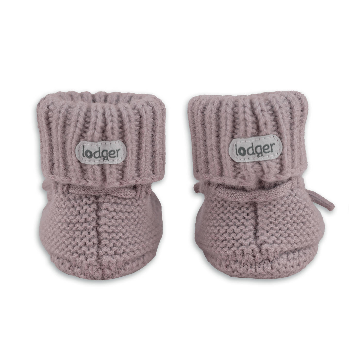Lodger wollen baby slofjes lila