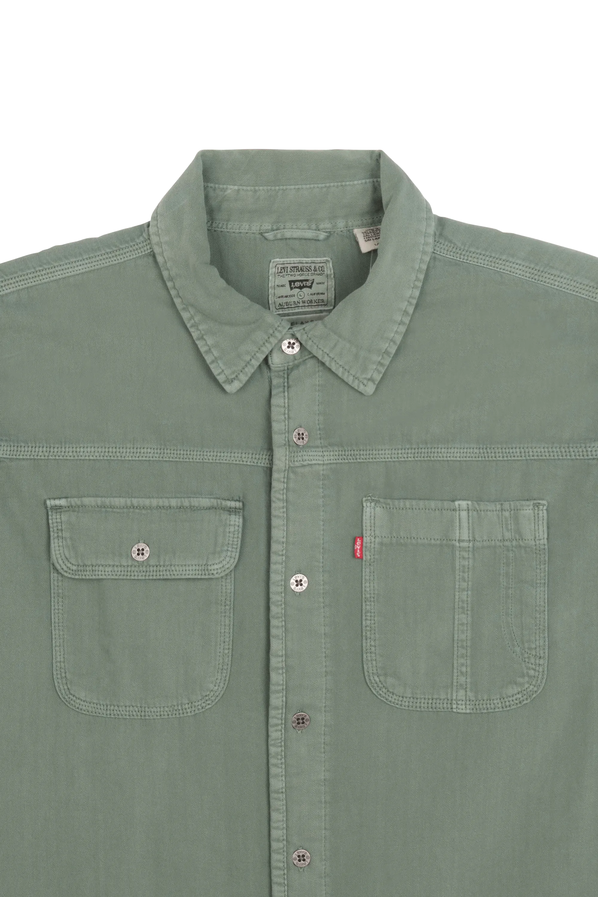 LEVI'S Chemise LS AUBURN WORKER Vert