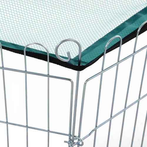 Cercado para cães PawHut de 6 painéis, cor prata