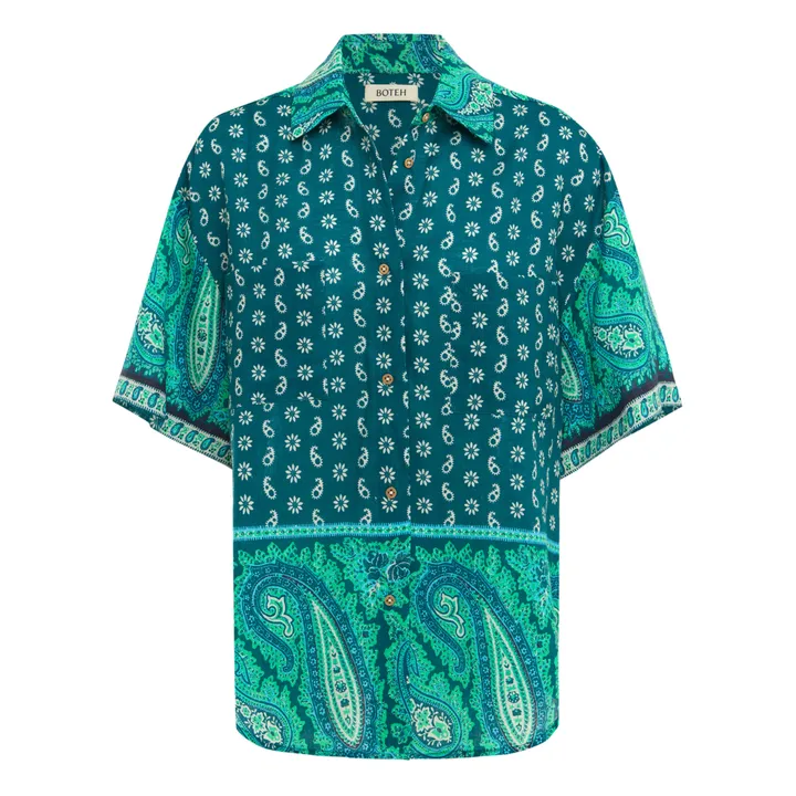 Boteh Chemise Elba Boy Lin | Vert émeraude