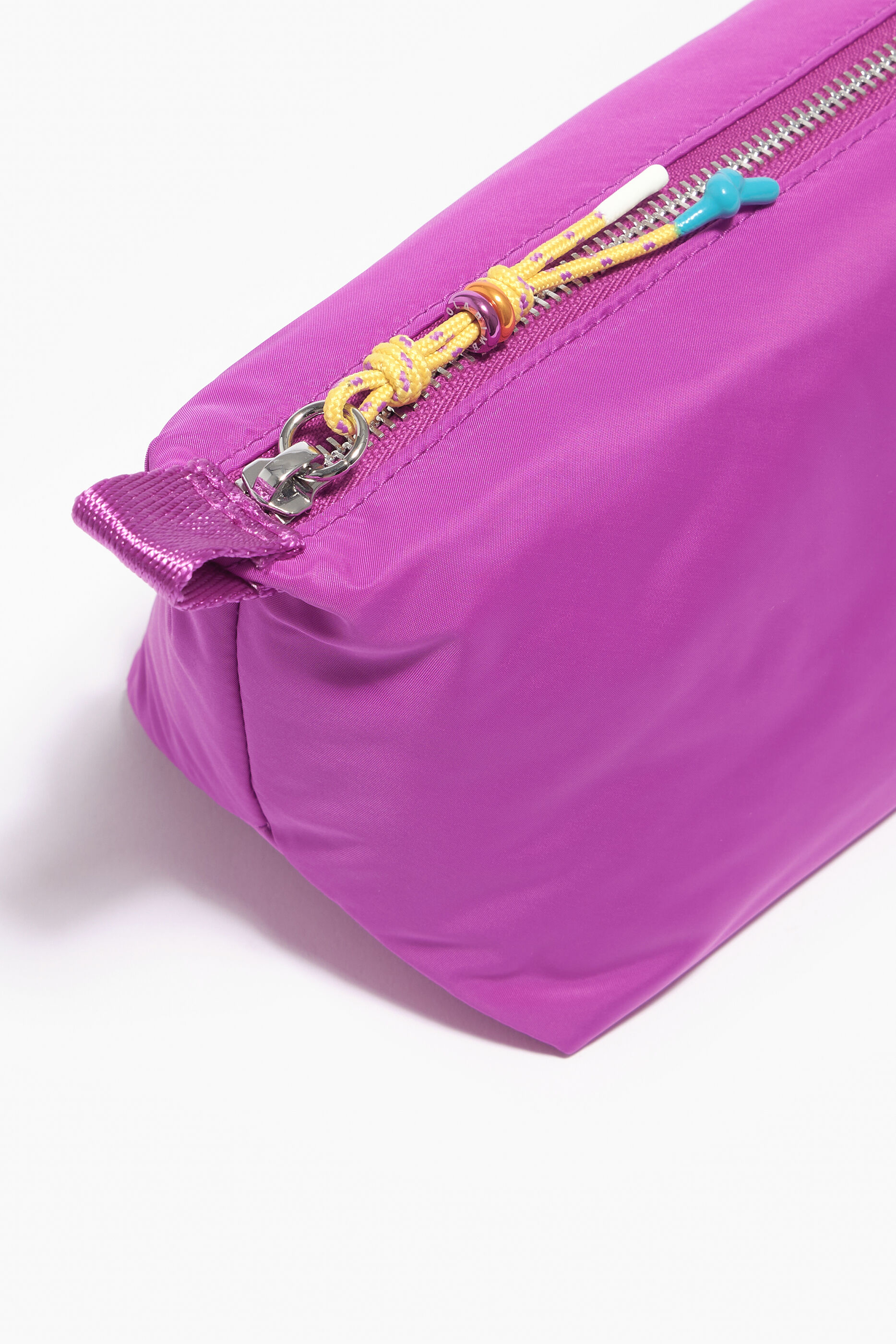 Nécessaire trapezoidal rosa tamanho M