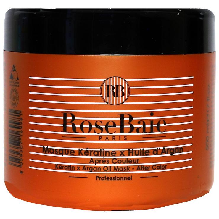 Huile d'argan masque kératine cheveux colorés 500ml