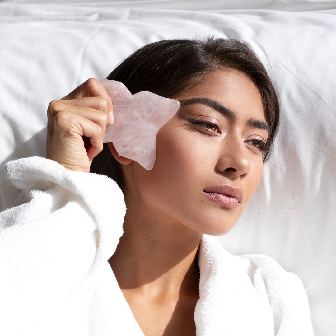 SPIRITYOUAL Rose Quartz Butterfly Gua Sha