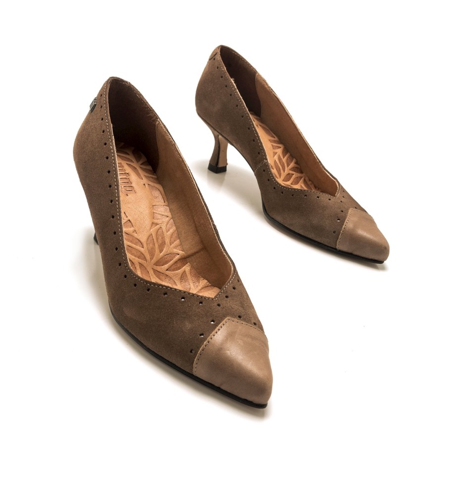 Sapatos Mustang Brown Indie em couro