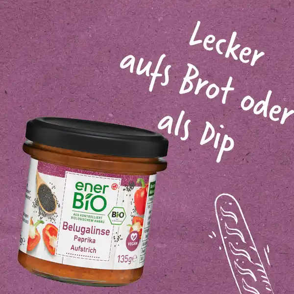 Belugalinse Paprika Aufstrich