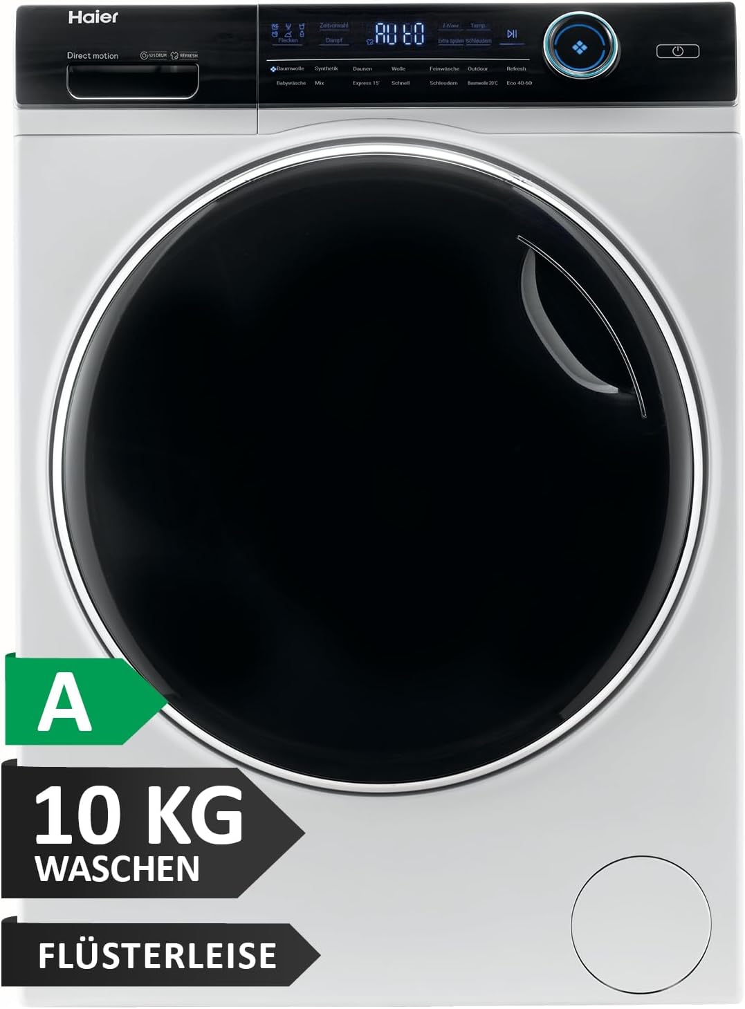 Haier I-PRO SERIE 7 HW70-B14979 I Frontlader Waschmaschine 7kg I Washing Machine mit A-Effizienz, 1.400 U/Min. & leisem Direktantrieb I Inkl. Dampffunktion, Selbstreinigungssystem & Refresh-Programm