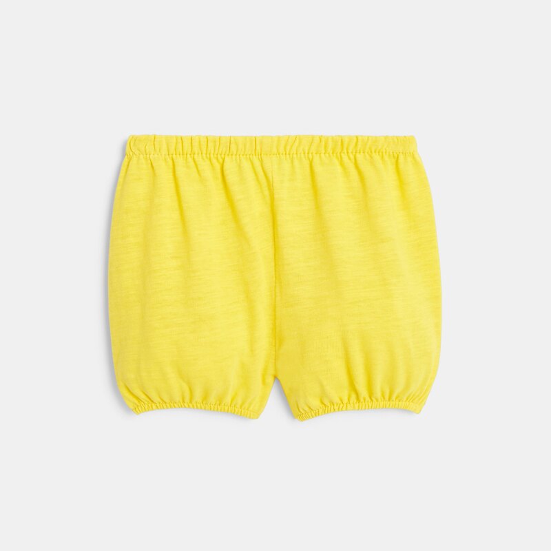 Blouse imprimée palmiers et short bleue bébé fille Bleu