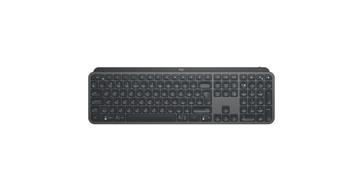LogitechMX Keys for Business, toetsenbord  (Zwart, US-International, 2.4 GHz, Bluetooth Low Energy)