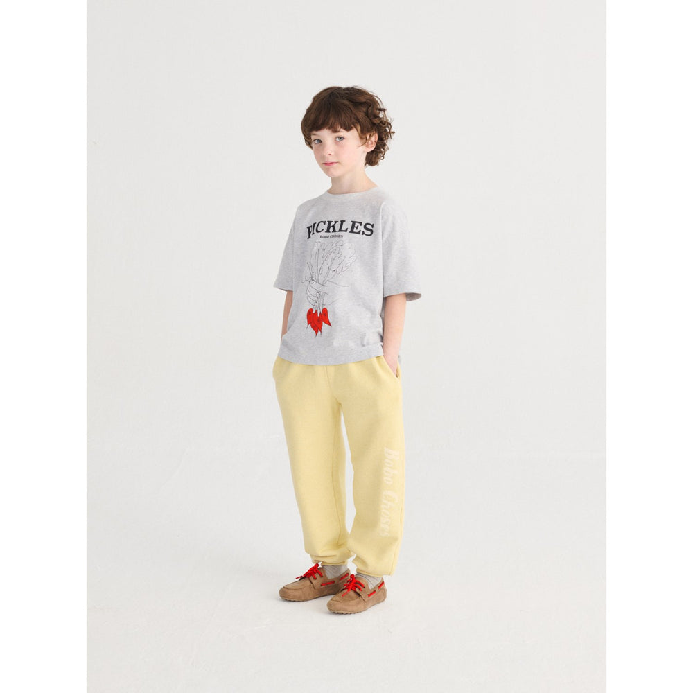 Køb Bobo Choses Heather Grey Bunch Of Vegetables T-Shirt