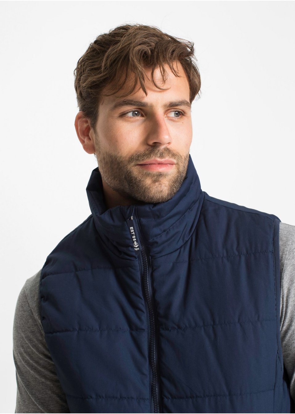 Gilet sans manches outdoor à col montant