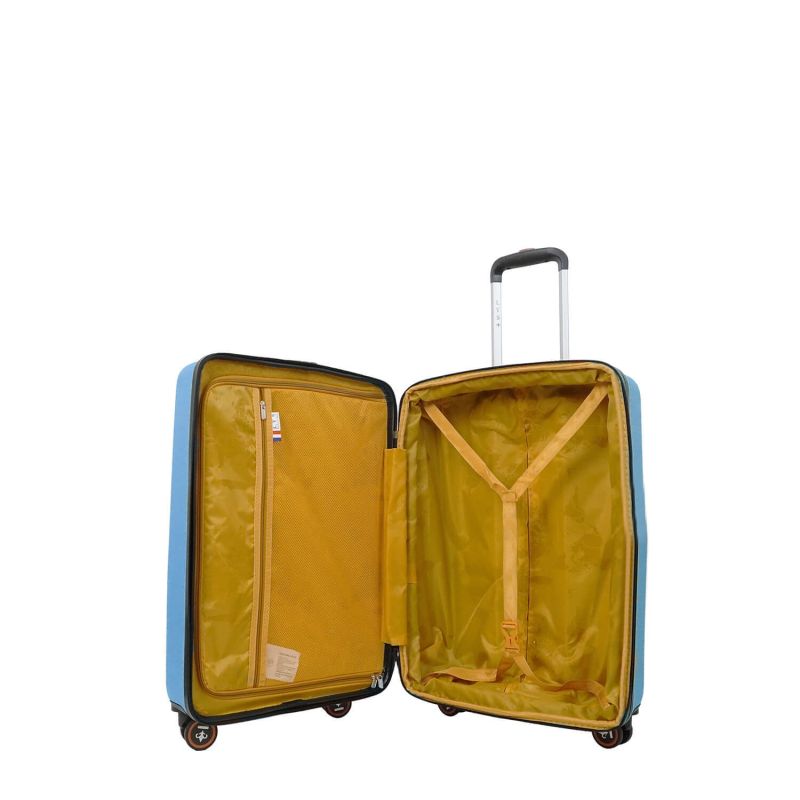 Lot de 3 valises rigides 330 Extensibles 55, 66 et 76 cm Bleu