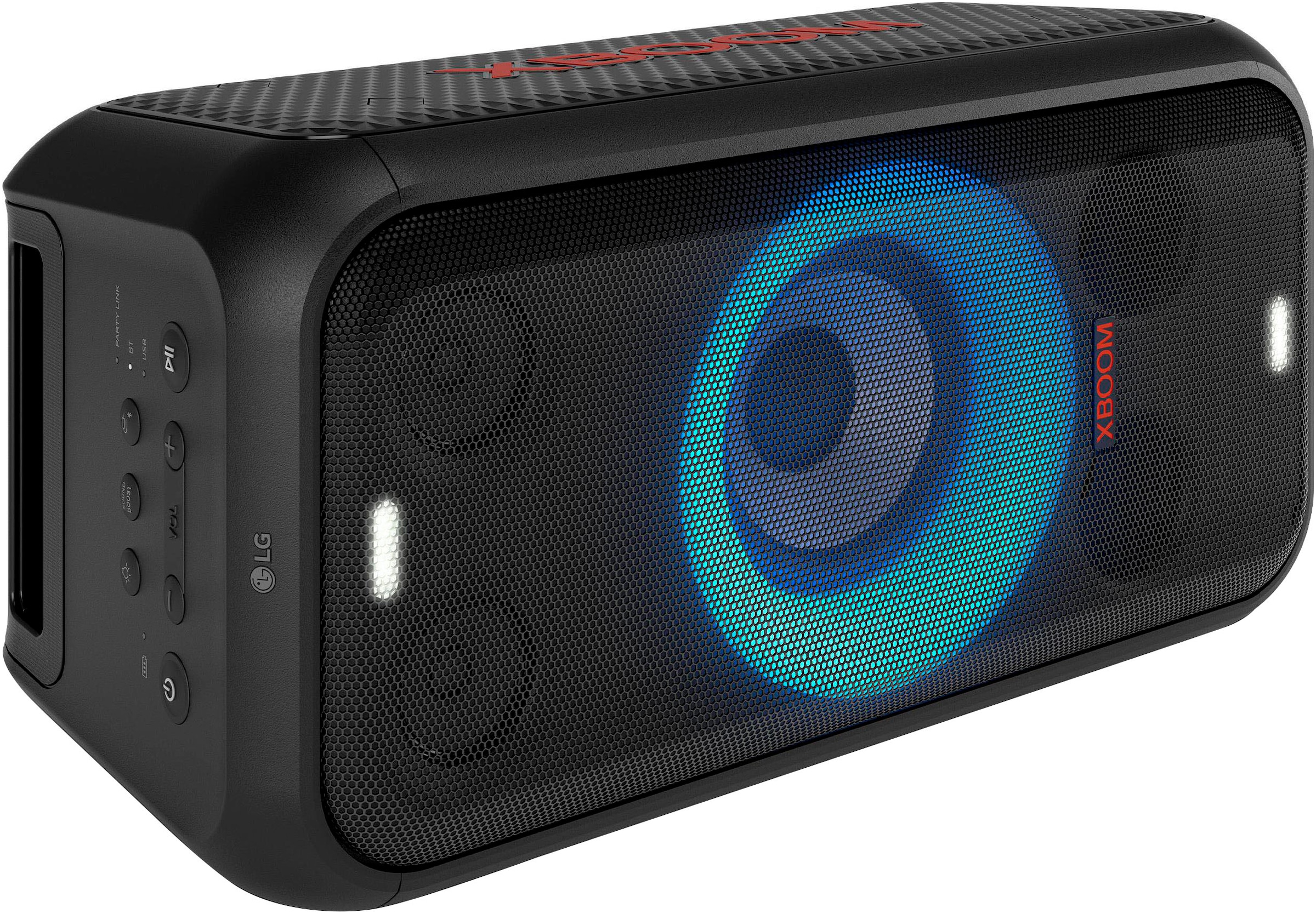 LG Party-Lautsprecher »XBOOM DXL5T« 2.1 (Bluetooth 2.1 Soundsystem | App-Steuerung | Beleuchtungseffekte | DJ-Funktionen | Equalizer | Karaoke-fähig | Multiroom | Wireless Party Connect 200 W)