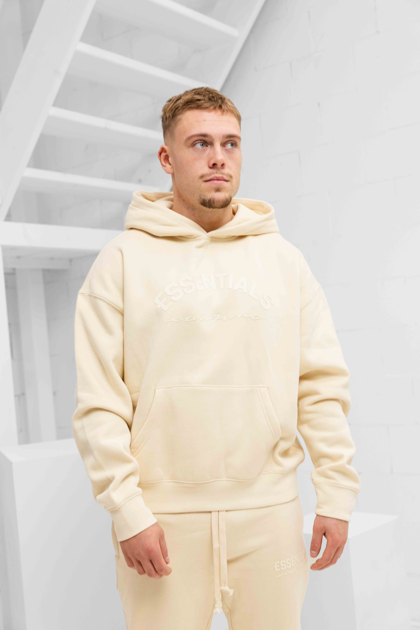 Cou7ure Essentials Basic Curve Trainingspak Heren Beige