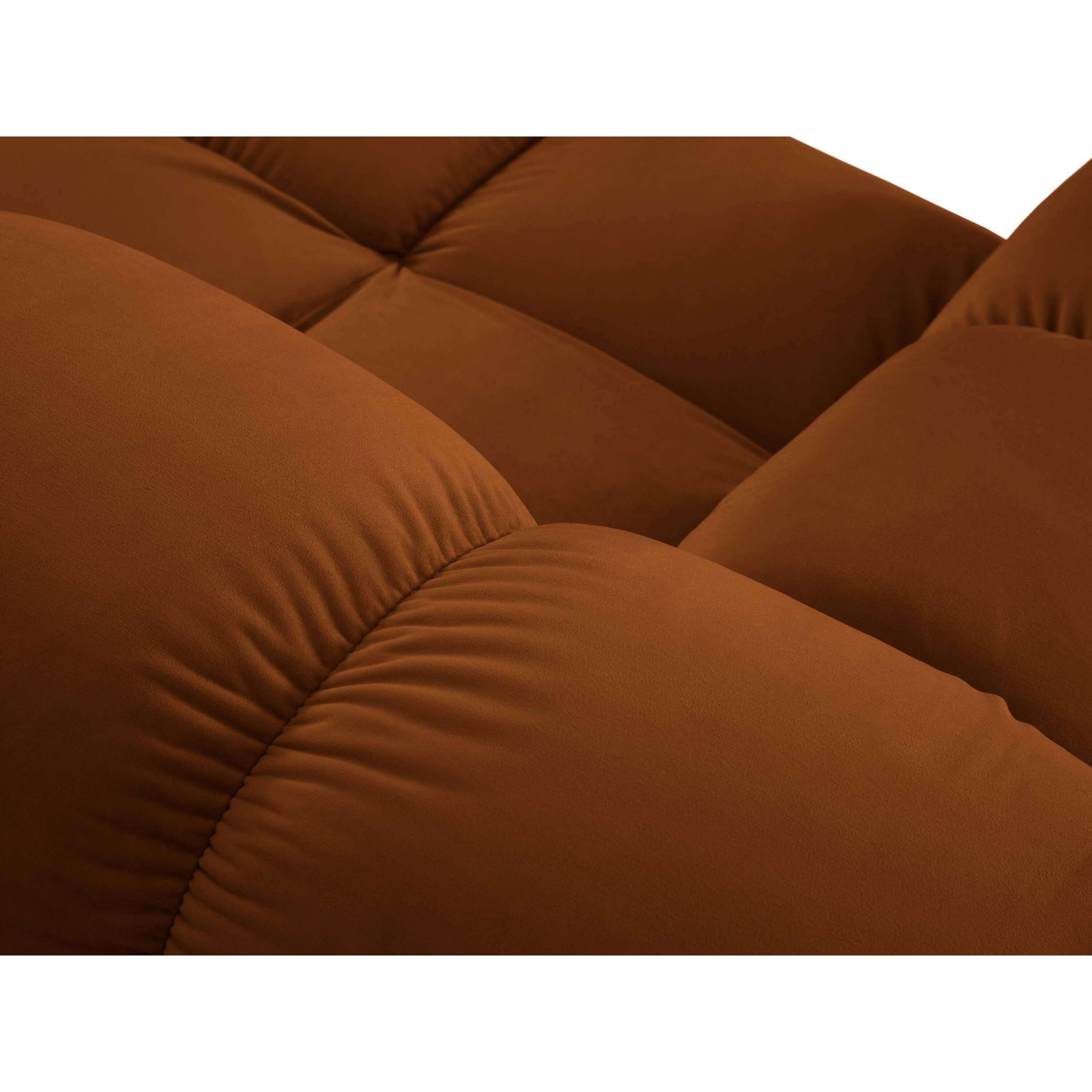 Milo Casa Tropea Modulaire Modulaire 3-zitsbank met Hocker - Terracotta