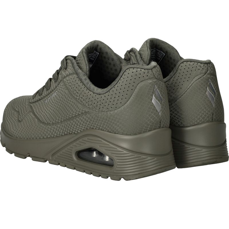 Skechers Uno Shiny Scale Sneakers Groen Dames