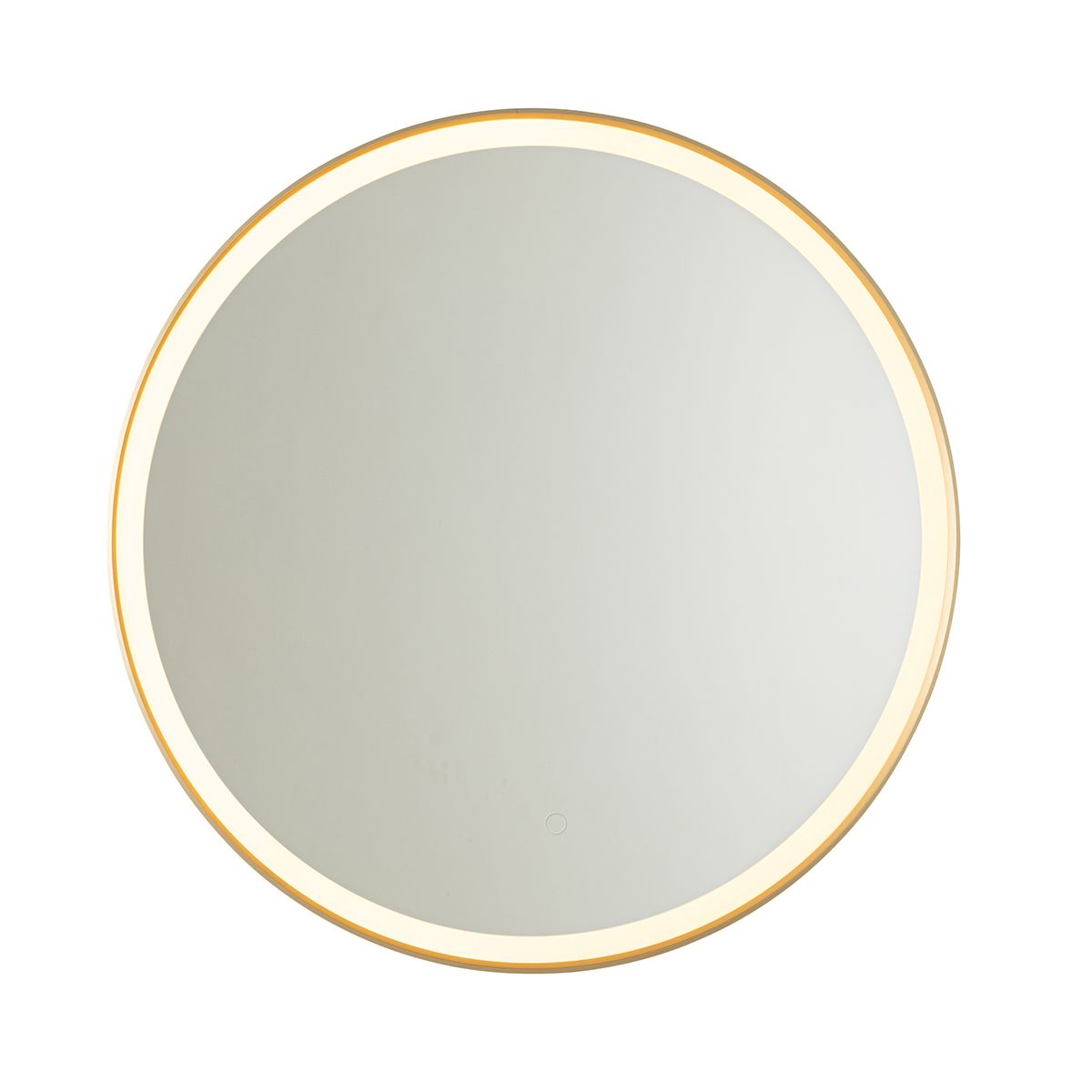 Badkamerspiegel goud 70 cm incl. LED met touch dimmer - Miral