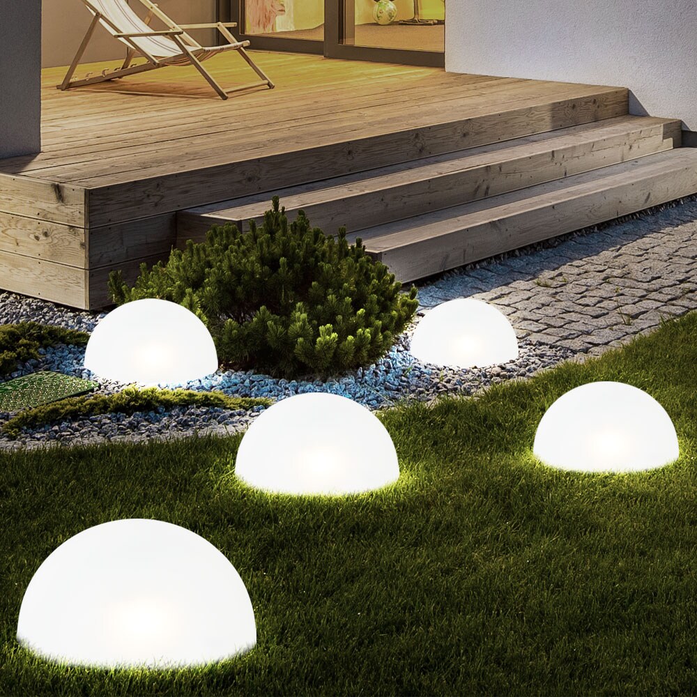 10er Set LED Solarlampen, Erspieß, Tageslichtweiß, H 15 cm