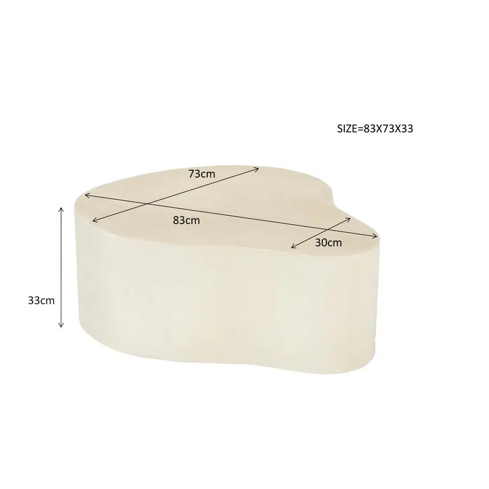 Brix - Salontafel Brix Organic Sandy 85cm - Beton / MDF