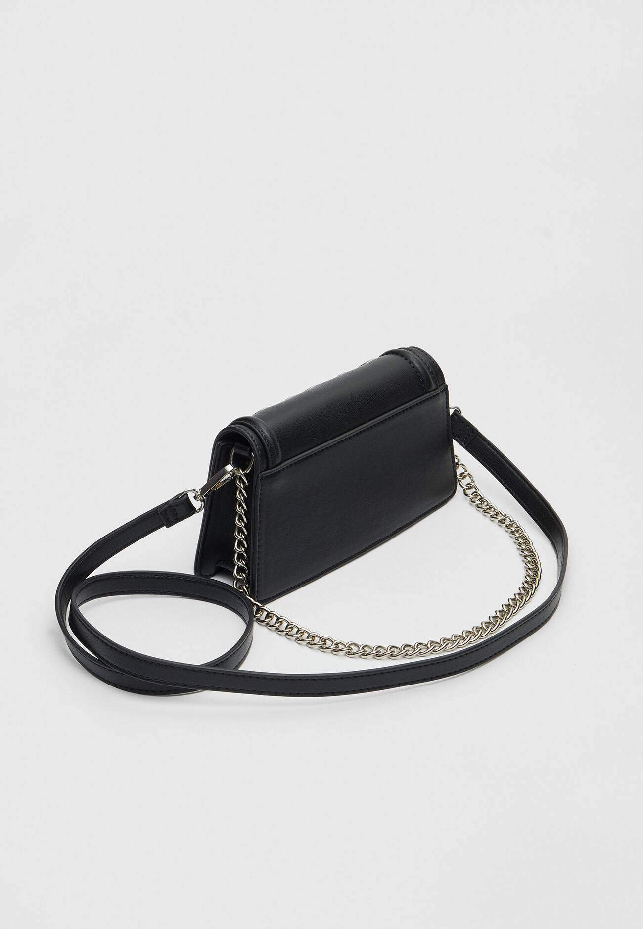 Bolsa transversal com ilhós