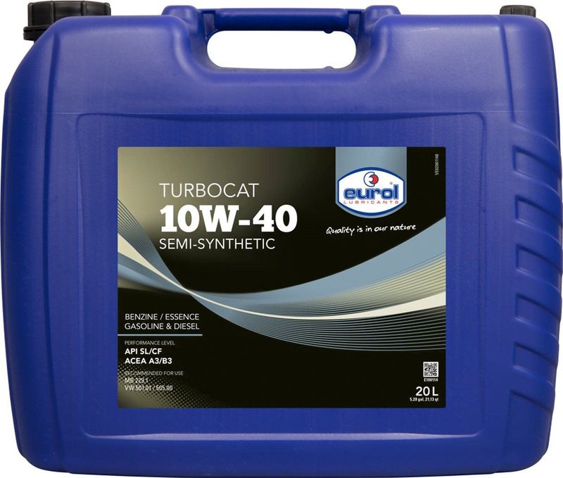 Eurol - Turbocat 10W-40 - Motorolie - Semi-synthetisch - Universeel toepasbaar