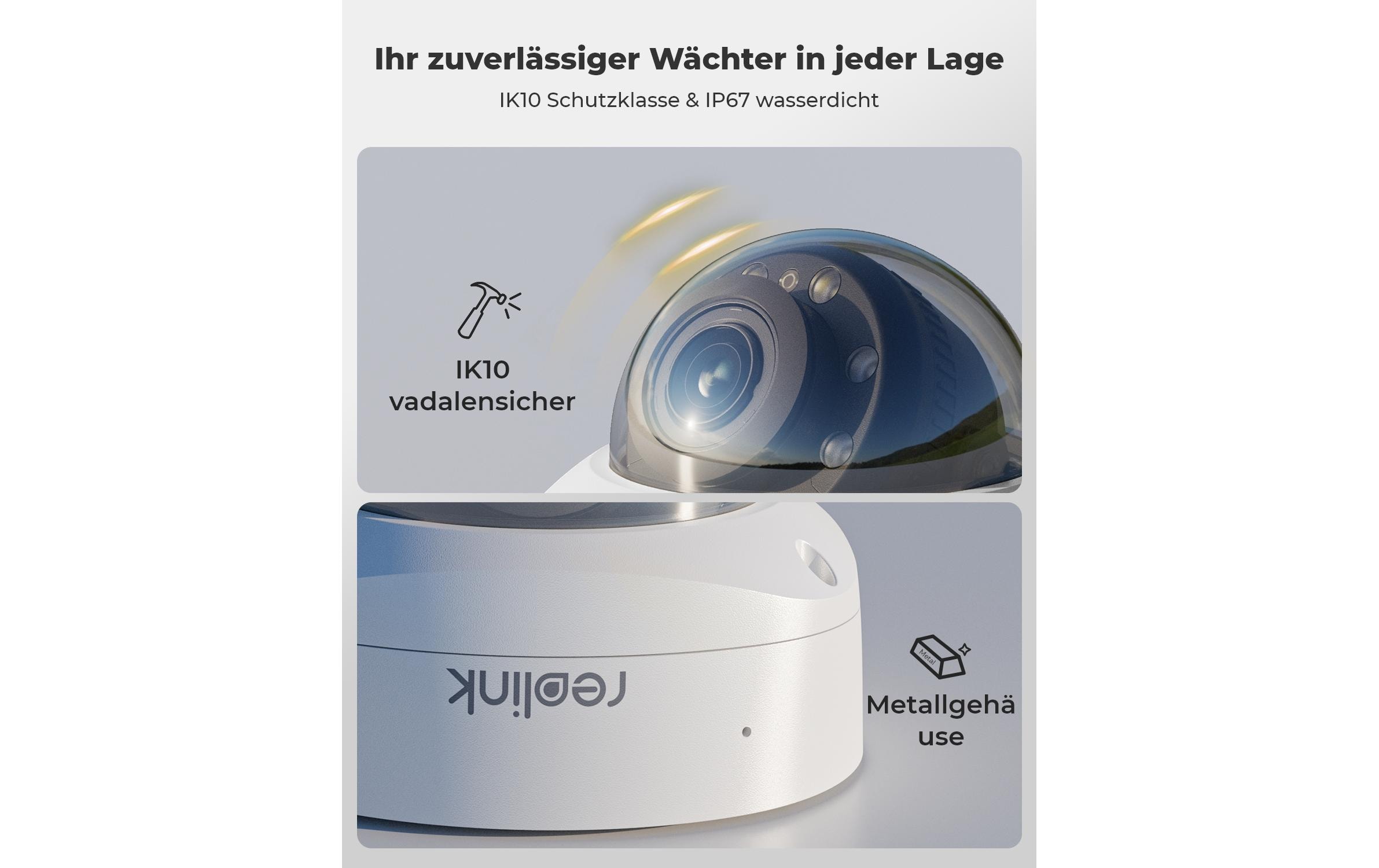 Netzwerkkamera P437 4K / PoE / 5xZoom<br>Atemberaubende 4K-Videos, Tag & Nacht