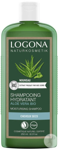 Logona Shampoing Hydratant Aloe Vera Cheveux Fragilisés Et Sensibilisés Bio Flacon 250ml