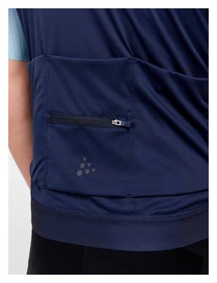 Maillot manches courtes Craft Adv Aero Bleu marine Bleu clair