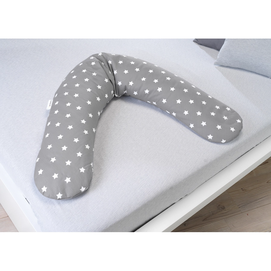 THERALINE Stillkissen Komfort inkl. Bezug Big Stars grau