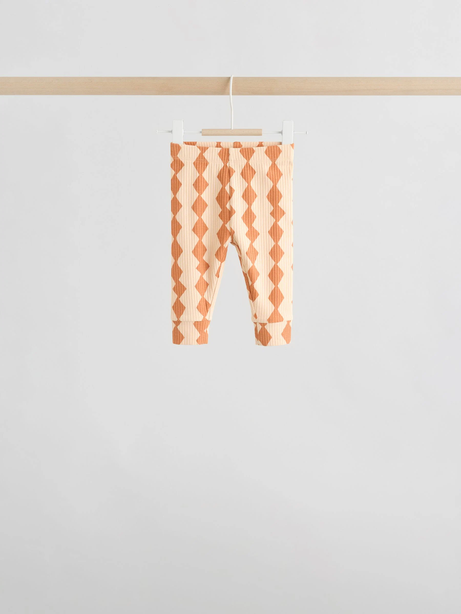 Blauw met vormen - Tops en Leggings 6 -delige babyset (0mnd-3jr)