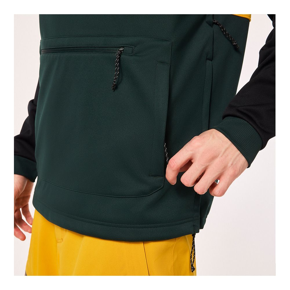 Oakley TNP NOSE GRAB SOFTSHELL - Veste Homme black/hunter green