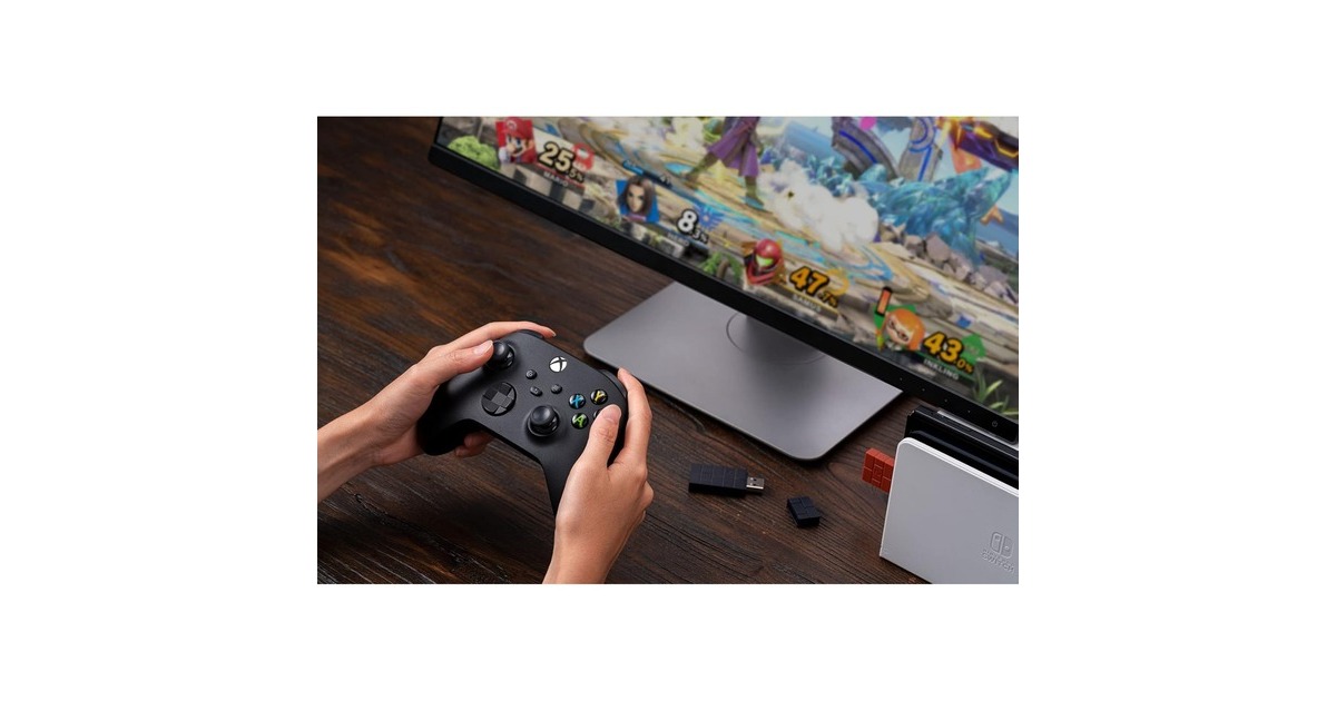 8BitDoUSB Wireless Adapter 2 draadloze adapter  (Bruin)
