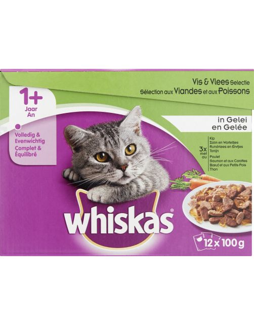 Whiskas Multipack Maaltijdzakjes Adult - Kattenvoer