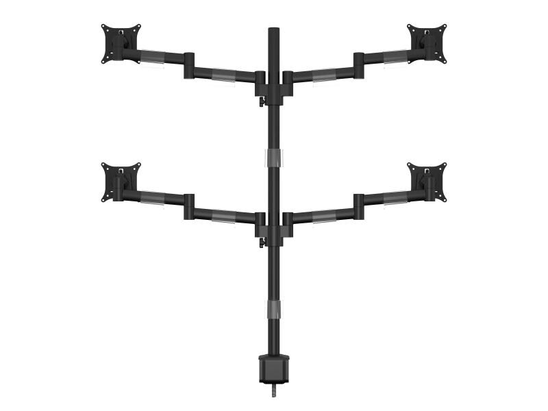 Multibrackets Tischhalterung Officeline Quad bis 8 kg – Sch Vertikale M VESA-Halterung für vier Monitore