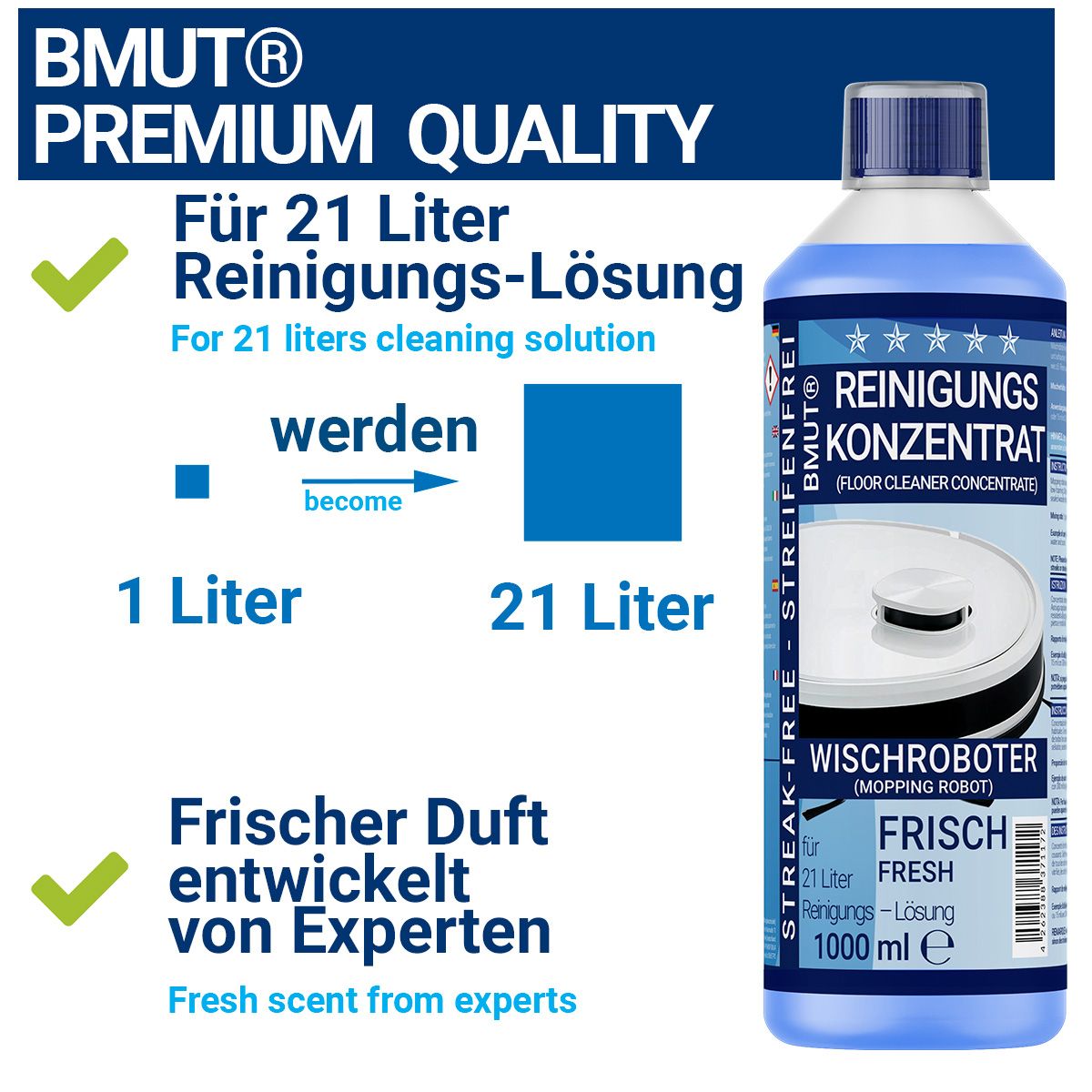 BMUT Wischroboter Reinigungsmittel Konzentrat