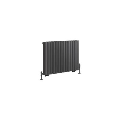 Eastbrook Tunstall dubbele radiator 80x60cm 1145W antraciet